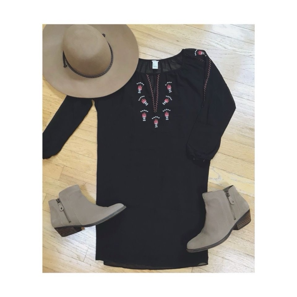 Southwestern Embroidered Dress